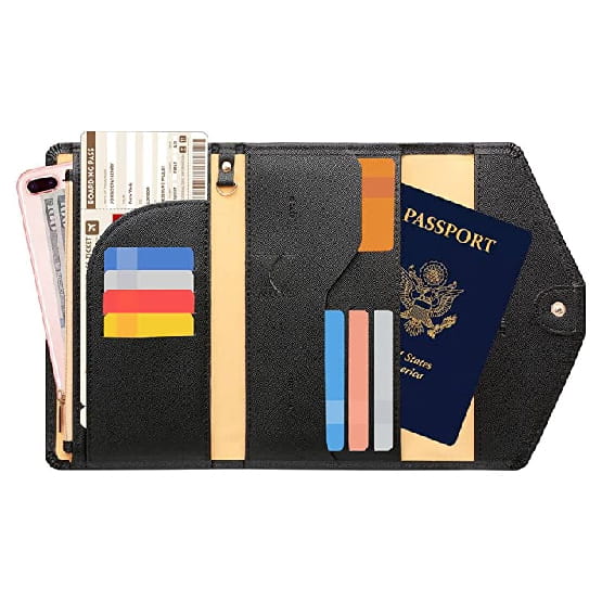 Zoppen Mulit-purpose Rfid Blocking Passport Holder Travel Wallet